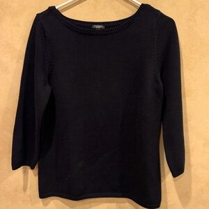 Talbots black knit sweater